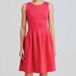CALVIN KLEIN fuchsia pleated dress w/ pockets! 14